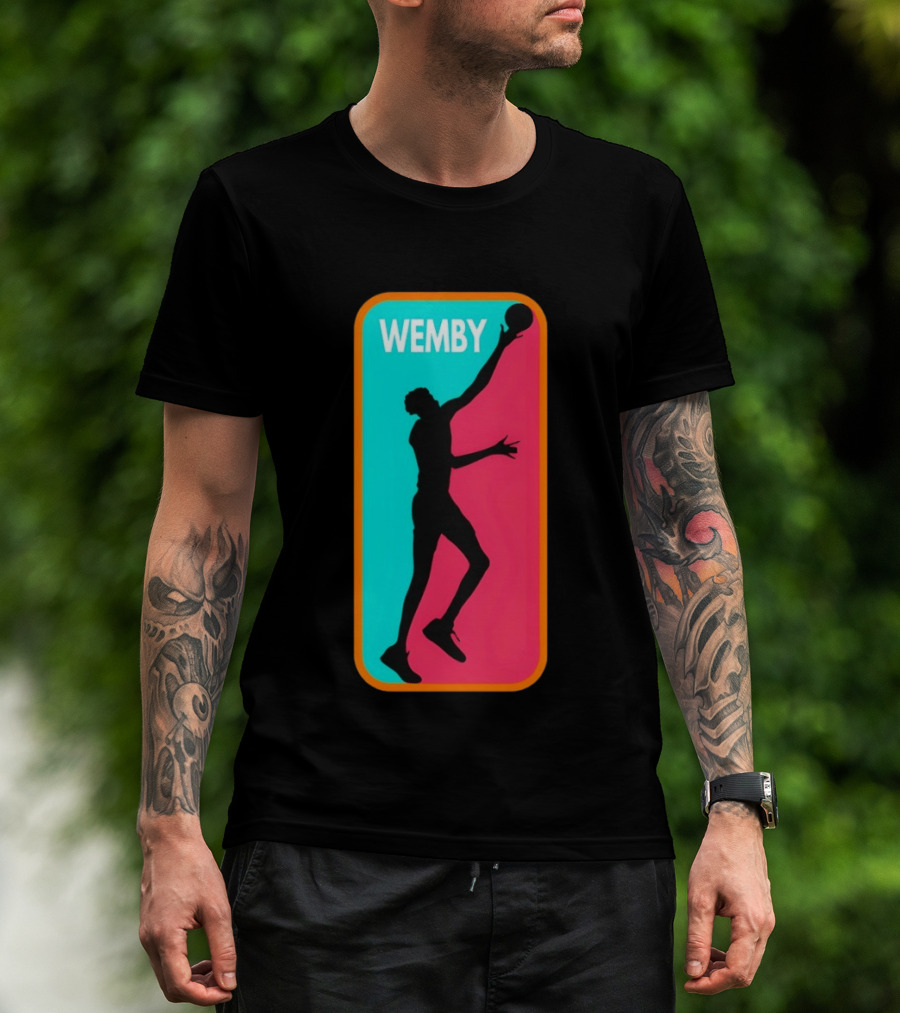 Victor Wembanyama Wemby Silhouette San Antonio Spurs NBA Basketball T-Shirt