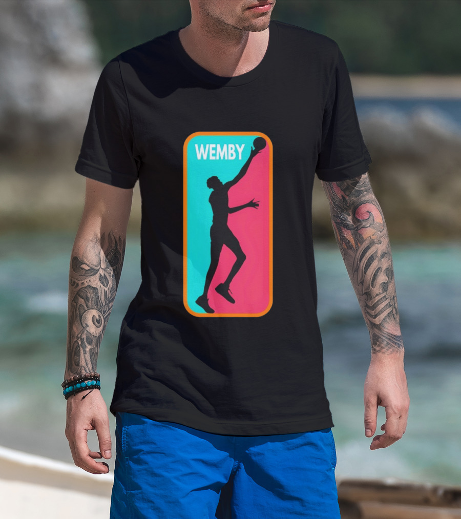 Victor Wembanyama Wemby Silhouette San Antonio Spurs NBA Basketball T-Shirt