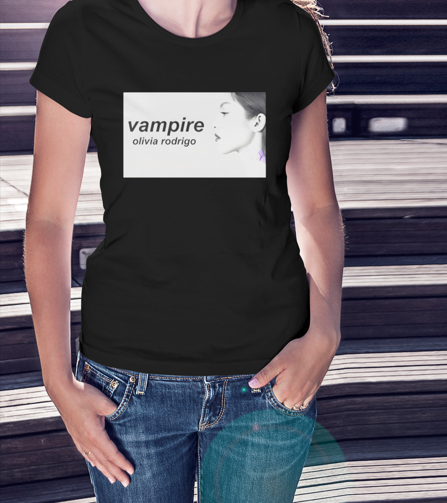 Vampire Olivia Rodrigo Pop Rock Side Profile T-Shirt