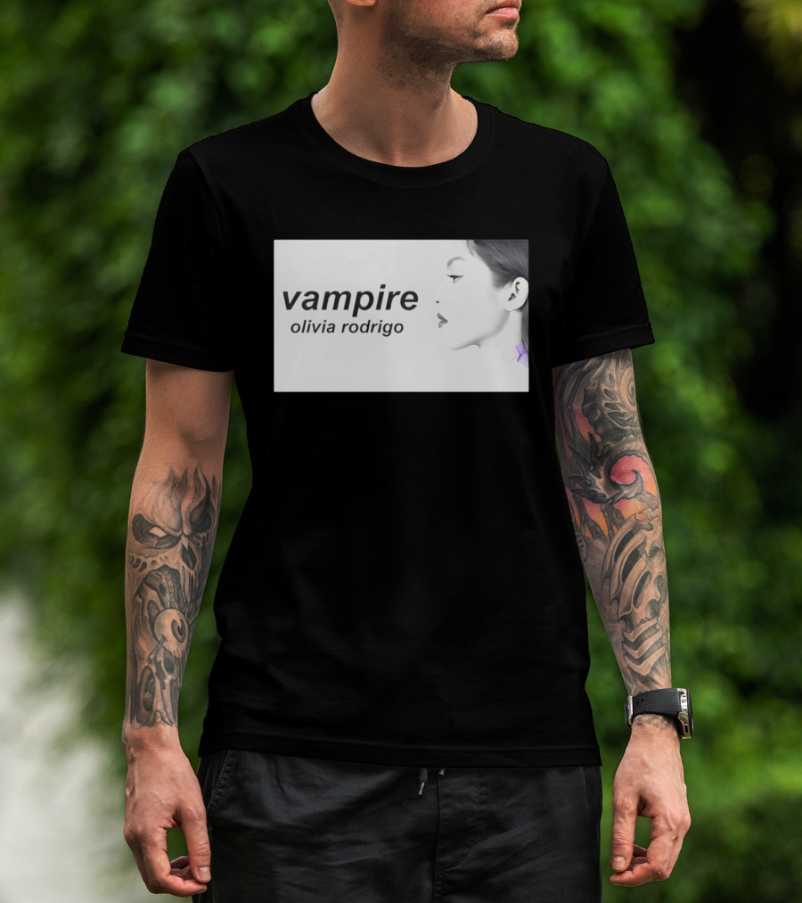 Vampire Olivia Rodrigo Pop Rock Side Profile T-Shirt