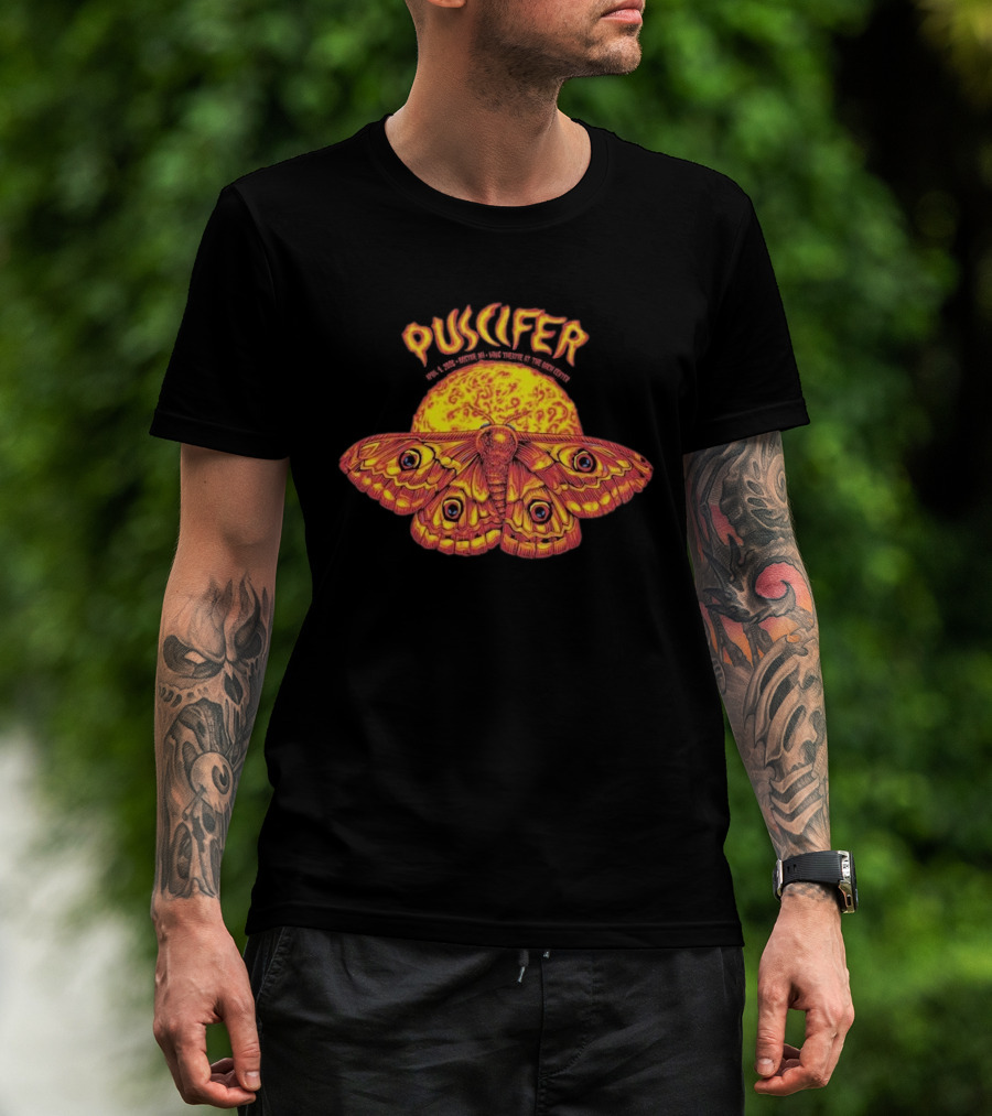 Puscifer Boch Center Wang Theatre Boston Moth Sunburst T-Shirt