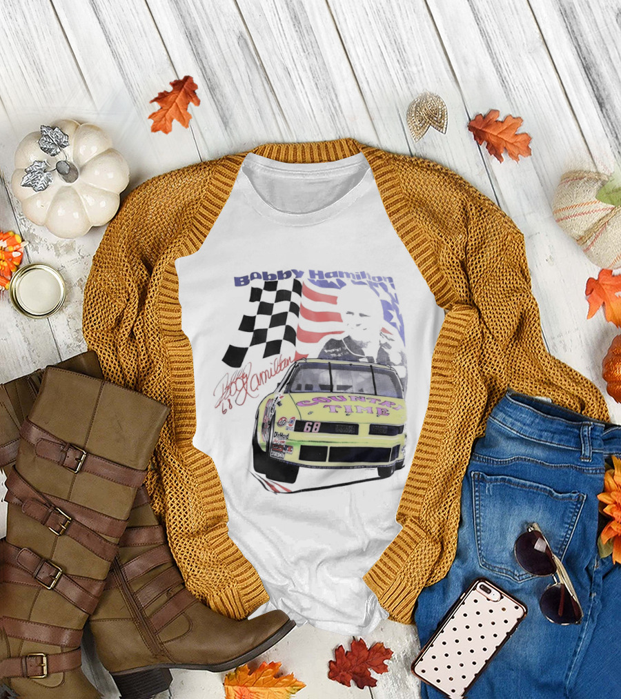 Bobby Hamilton Country Time 68 NASCAR 1991 Winston Cup Series Rookie Racing Decor T-Shirt