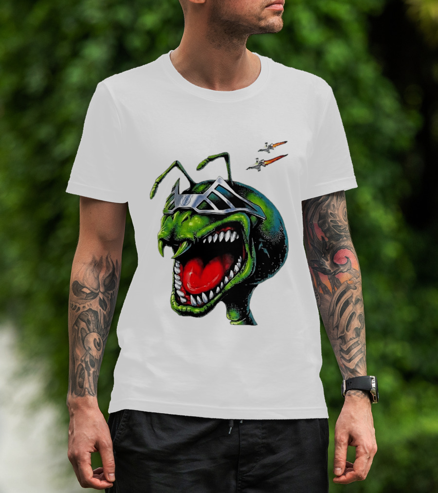 Hellstar Anthony Edwards Ant Man Alien Creature With Sunglasses And Spacecrafts T-Shirt