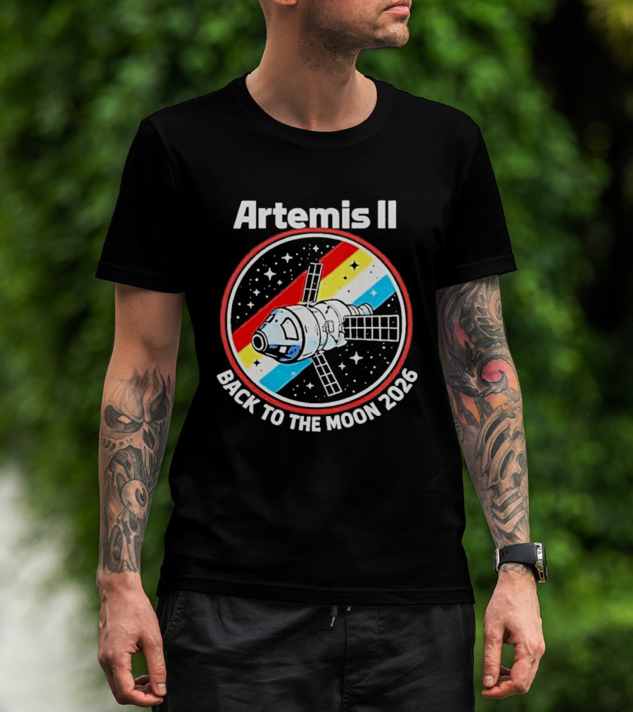 Artemis II NASA Mission Back To The Moon 2026 Spacecraft Patch T-Shirt