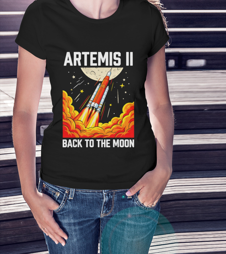 Artemis II Moon Mission Rocket Launch Back To The Moon T-Shirt