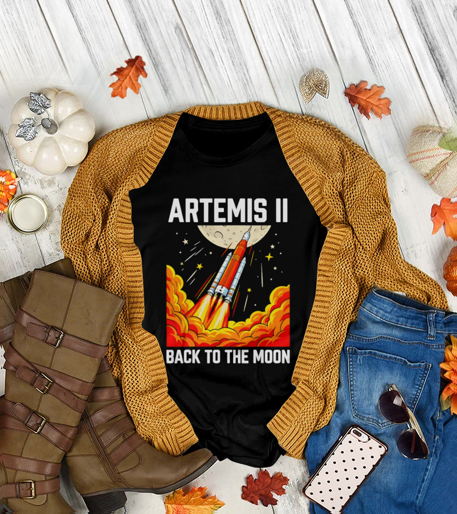 Artemis II Moon Mission Rocket Launch Back to the Moon T-Shirt