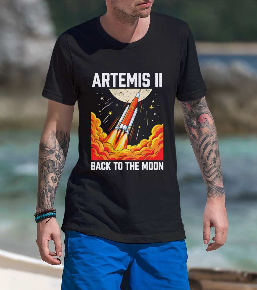 Artemis II Moon Mission Rocket Launch Back To The Moon T-Shirt