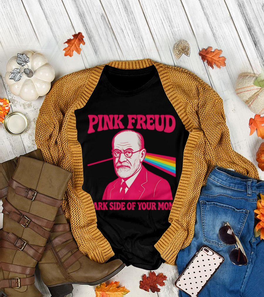 Pink Freud The Dark Side Of Your Mom Mom T-Shirt