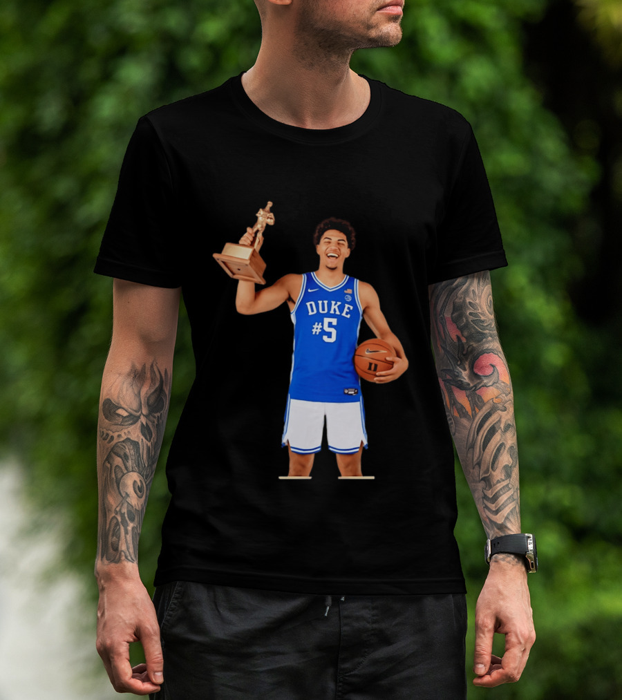 Duke Basketball #5 Cameron Boozer Naismith Men's College Player Of The Year 2026 T-Shirt