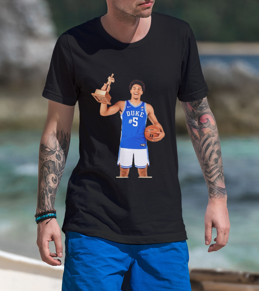 Duke Basketball #5 Cameron Boozer Naismith Men's College Player Of The Year 2026 T-Shirt
