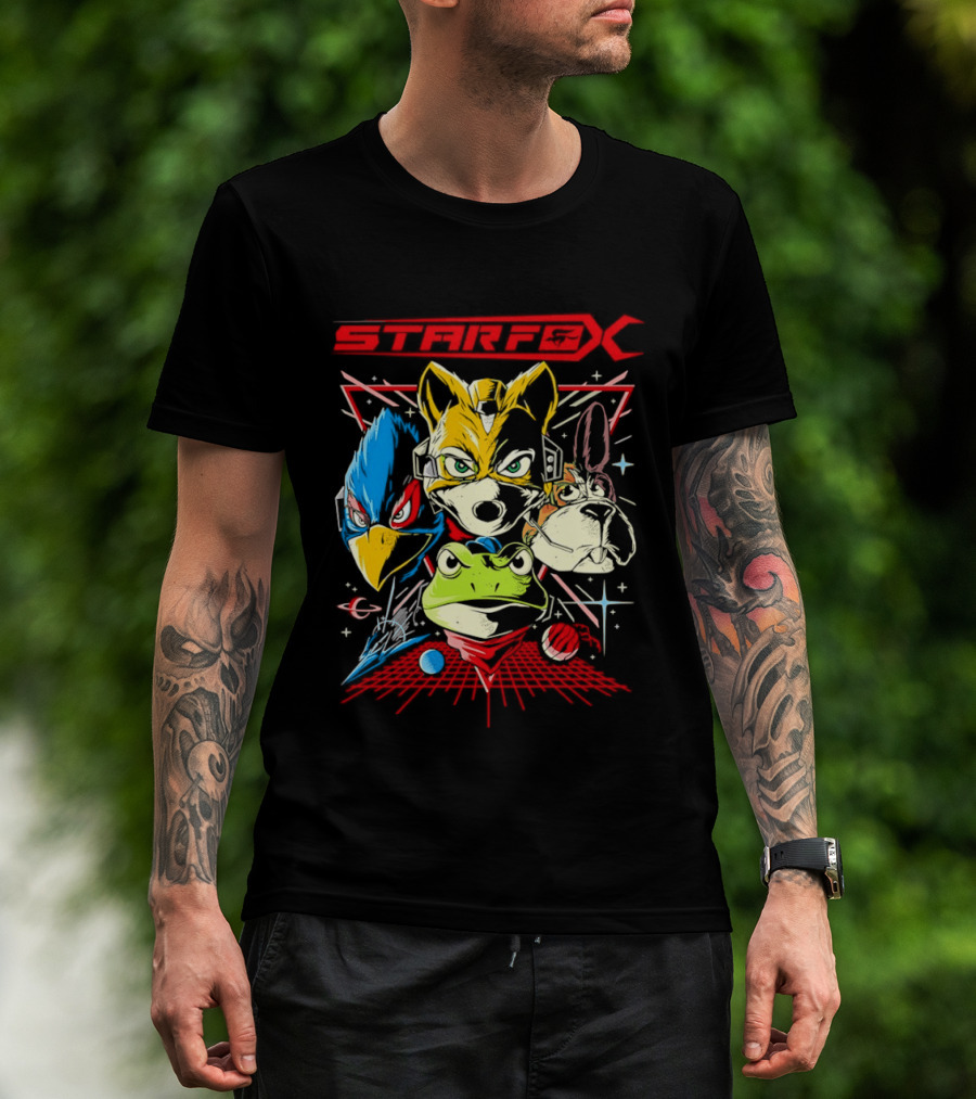 Star Fox The Final Mission V2 Fox McCloud Falco Lombardi Slippy Toad Gaming T-Shirt