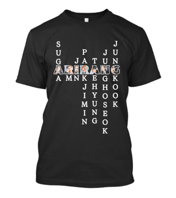 Suga Rm Jin Park Jimin Taehyung Jung Hoseok Jungkook Arirang BTS Band T-Shirt