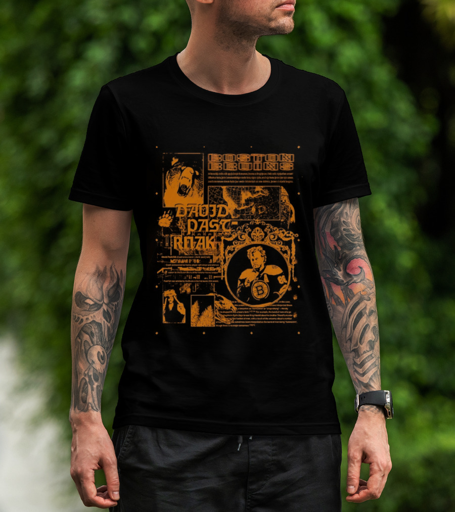 Boston Bruins David Pastrnak NHL Player 88 T-Shirt