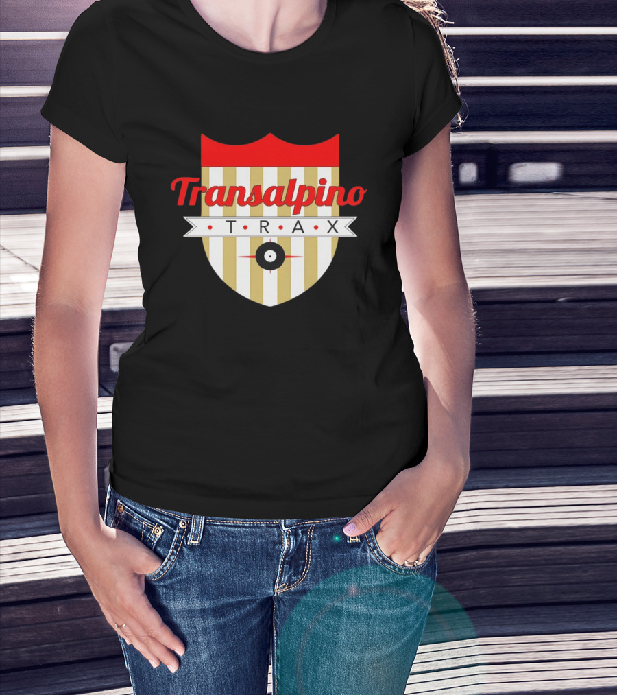 Transalpino Trax Shield Stripes And Record T-Shirt