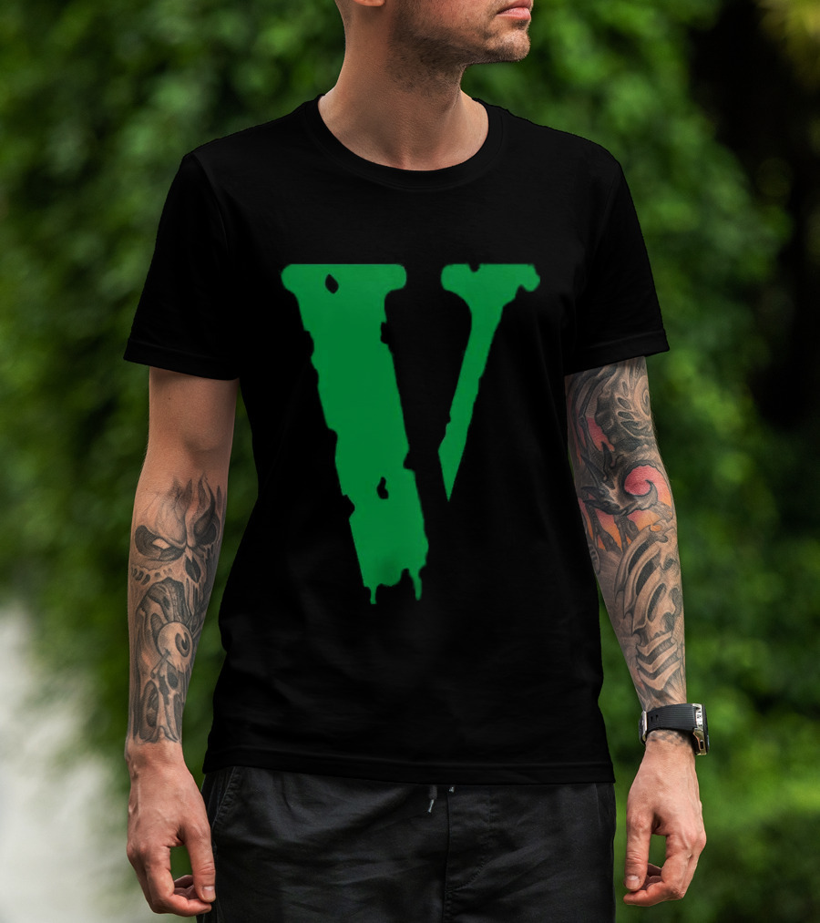 Vlone Friends Dripping Green V T-Shirt