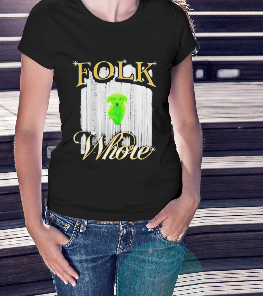Green Dog Folk Whore T-Shirt