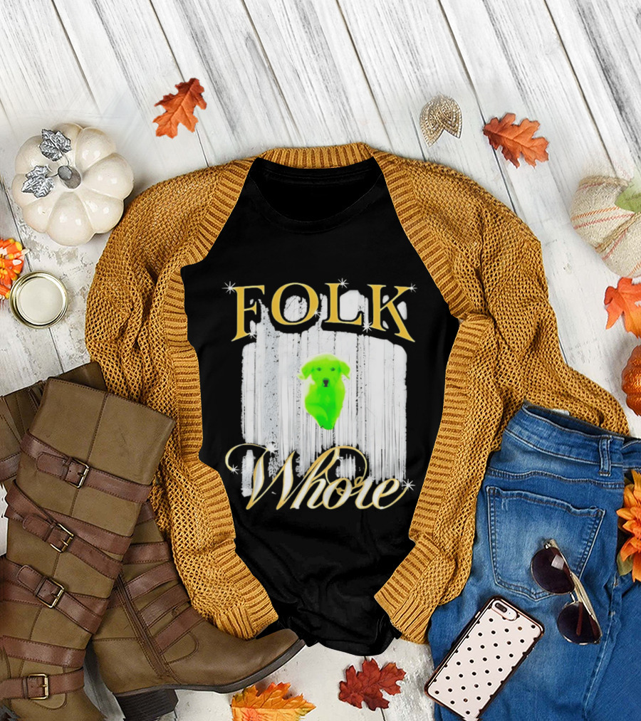 Green Dog Folk Whore T-Shirt