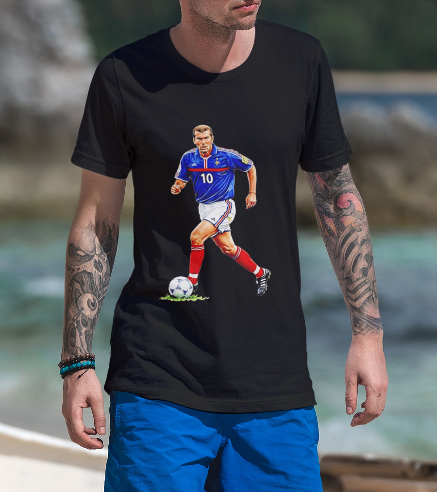 Zinédine Zidane France Football Number 10 World Cup 1998 T-Shirt