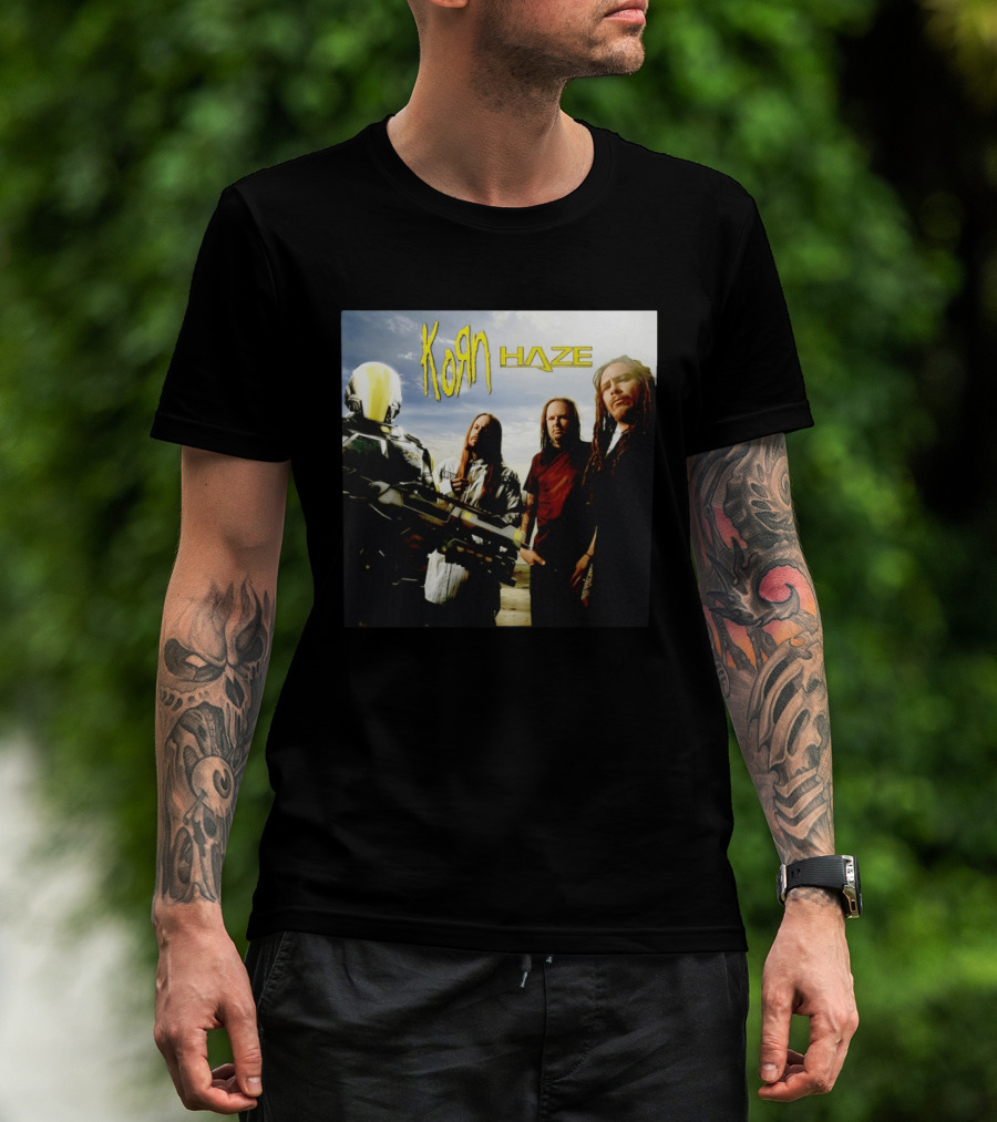 Korn Haze Band Members With Sci Fi Armor T-Shirt