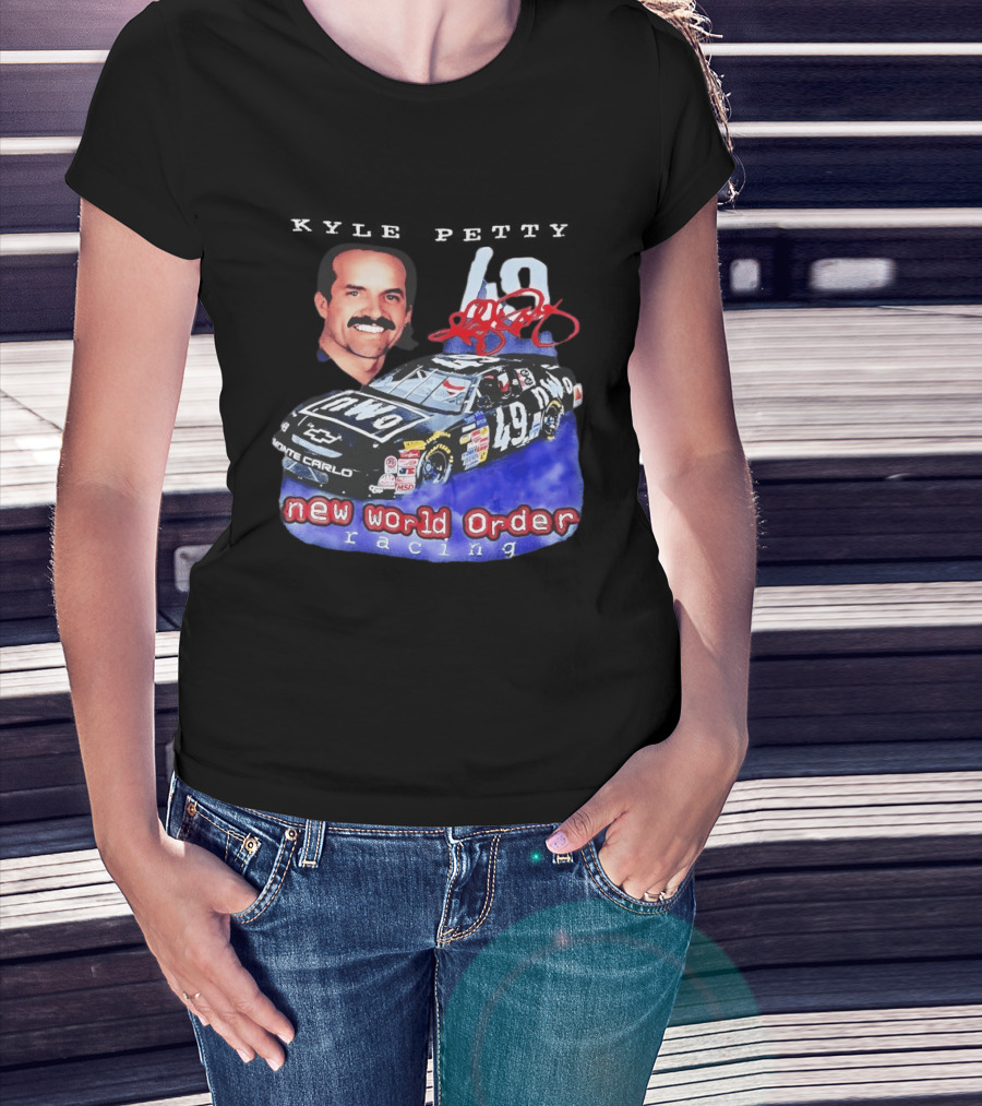 Kyle Petty New World Order NWO Racing Monte Carlo 49 NASCAR T-Shirt