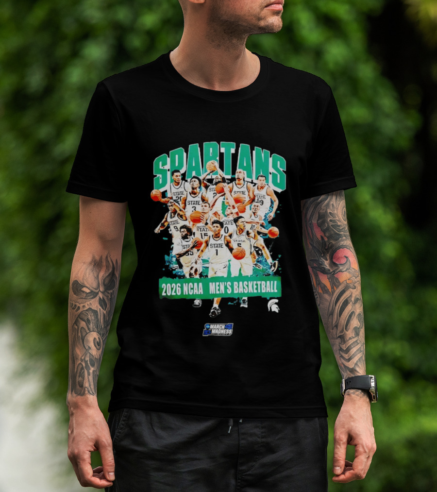 Spartans 2026 NCAA March Madness Men's Basketball Team Michigan State T-Shirt