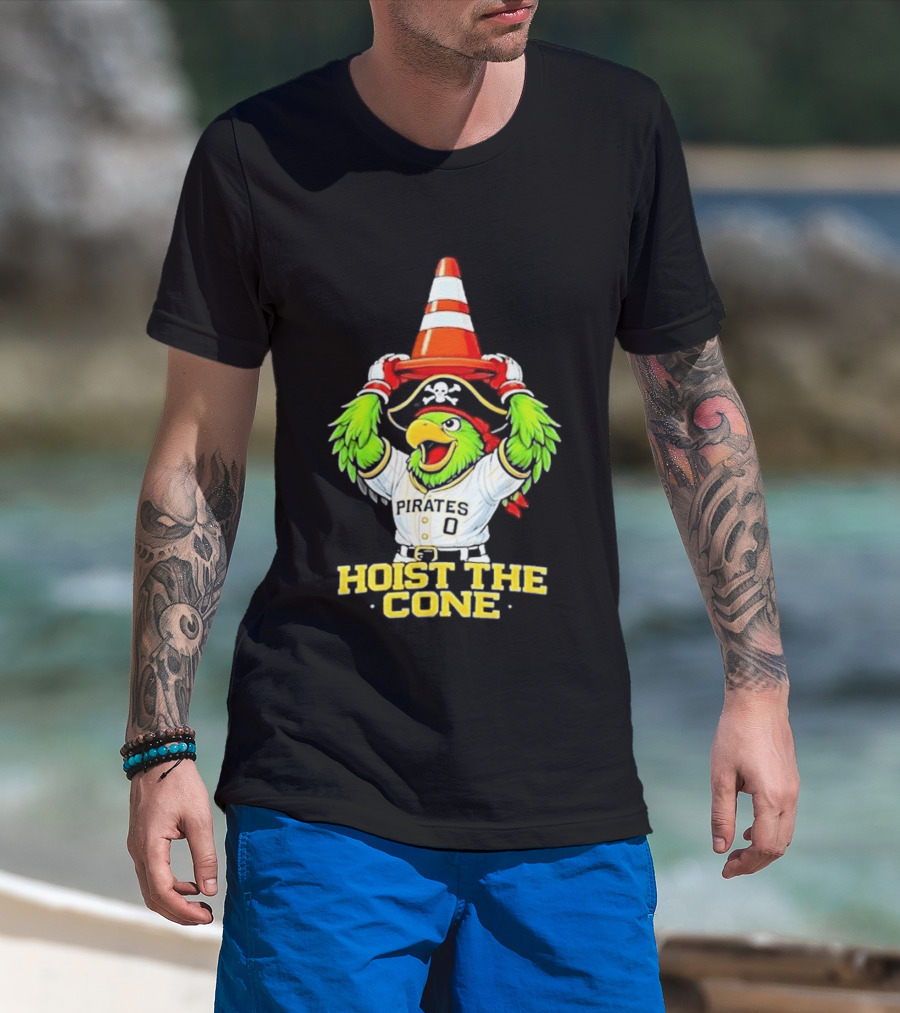Pirate Parrot Hoist The Cone Pittsburgh Pirates Baseball 2026 T-Shirt