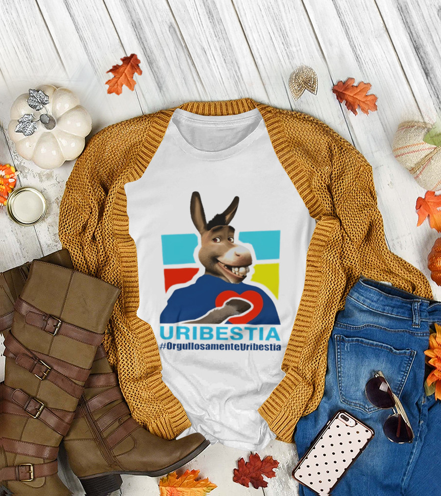 Donkey from Shrek Uribestia OrgullosamenteUribestia Hashtag T-Shirt