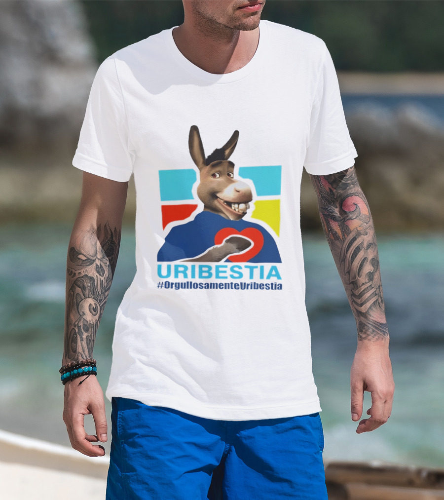 Donkey From Shrek Uribestia OrgullosamenteUribestia Hashtag T-Shirt