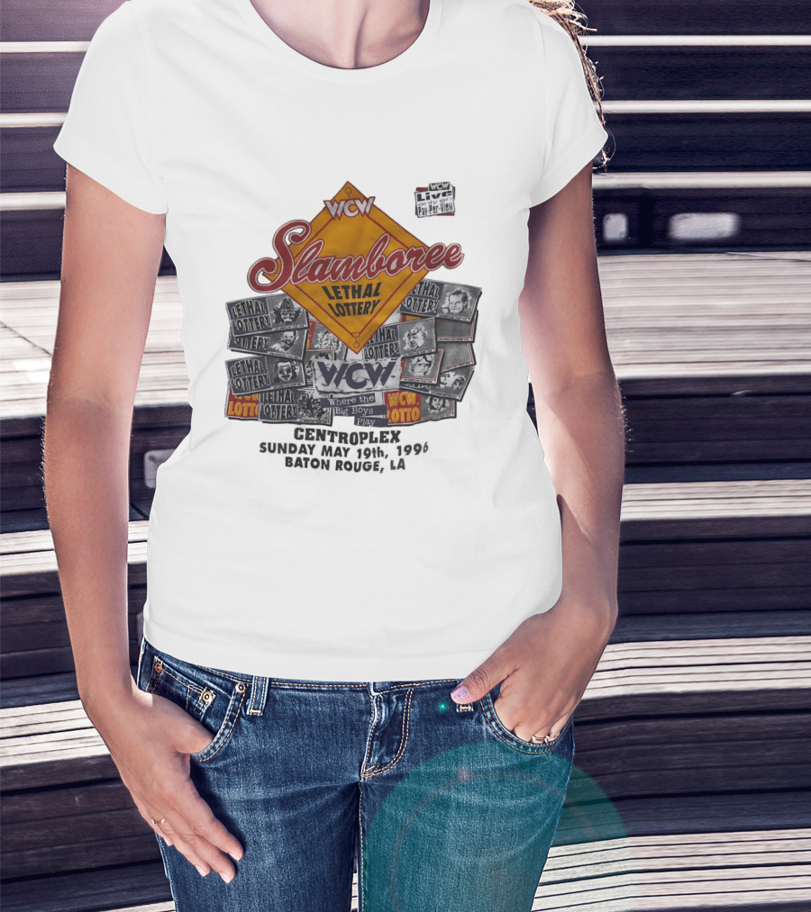 WCW Slamboree 1996 Lethal Lottery Where The Big Boys Play T-Shirt