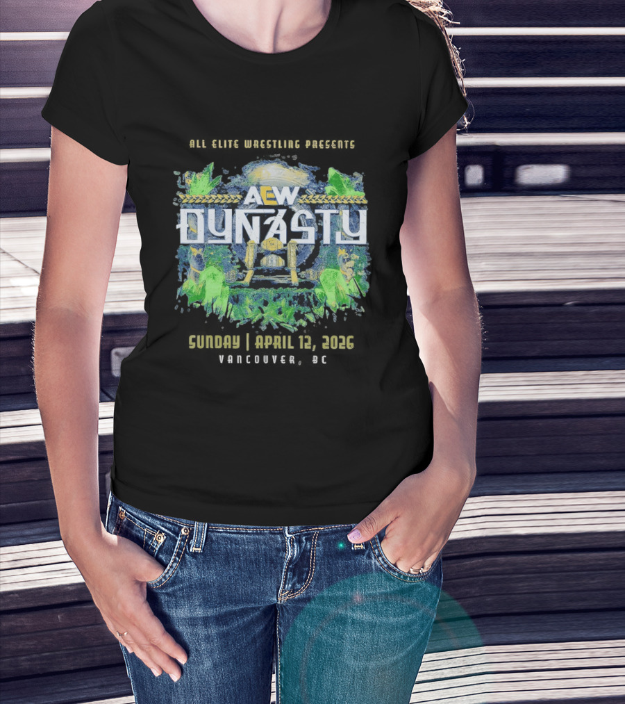 All Elite Wrestling AEW Dynasty 2026 Event April 12 Wembley London T-Shirt