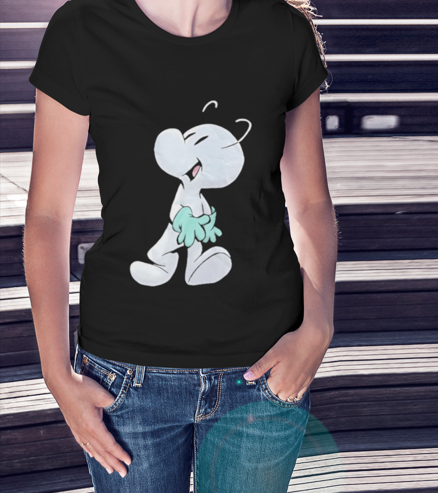 Fone Bone Character In Green Gloves Vintage Comic Style Bone Series T-Shirt