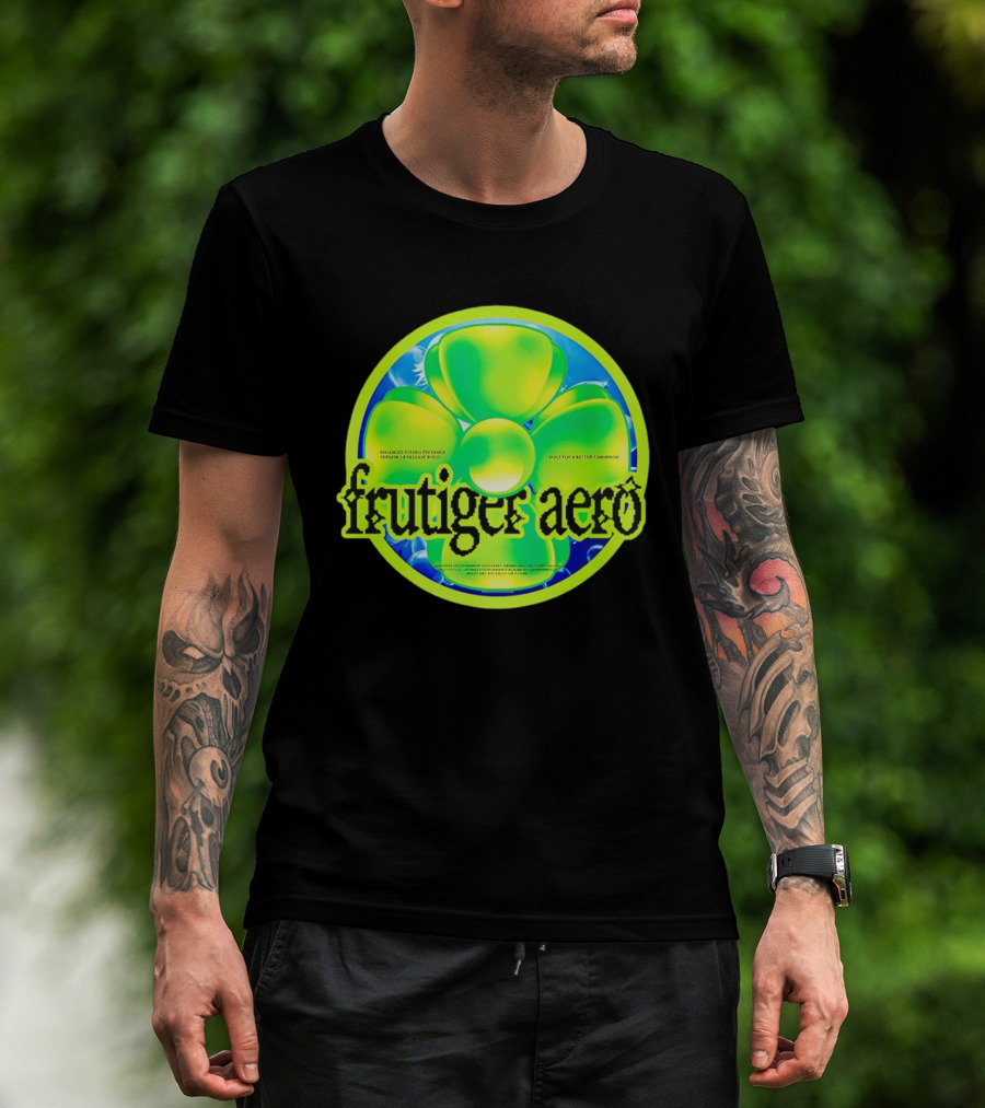 Frutiger Aero Psychedelic Neon Flower T-Shirt