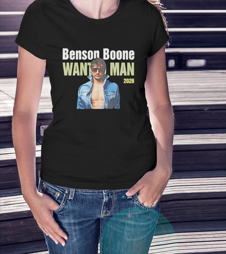Benson Boone Wanted Man 2026 Tour T-Shirt