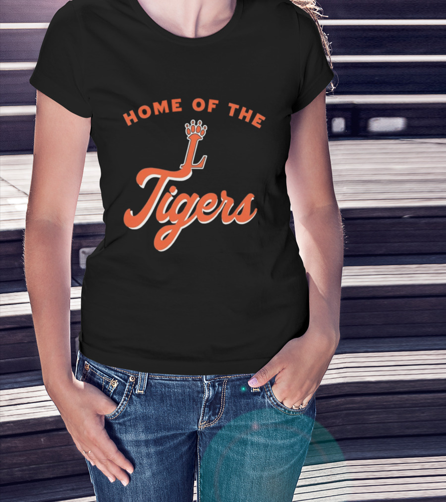 Loveland High School Home Of The Tigers Orange Crowned T-Shirt