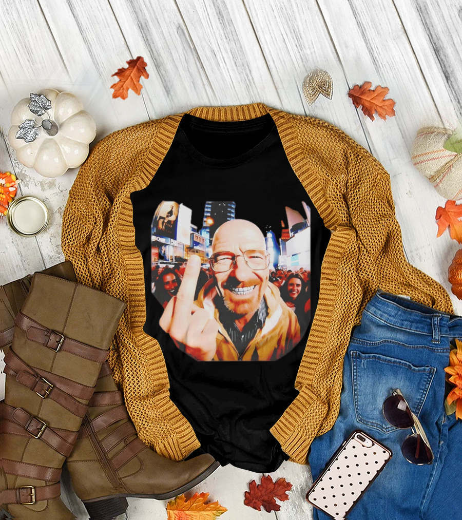 Breaking Bad Walter White Iconic Gesture in Urban Setting T-Shirt