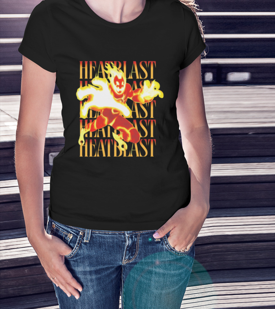 Ben 10 Heatblast Character Fiery Action Burst T-Shirt