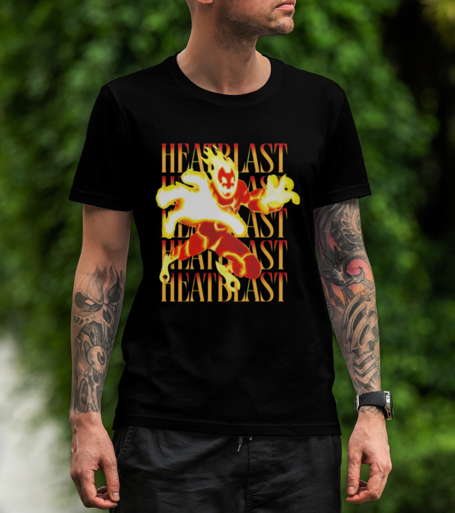 Ben 10 Heatblast Character Fiery Action Burst T-Shirt