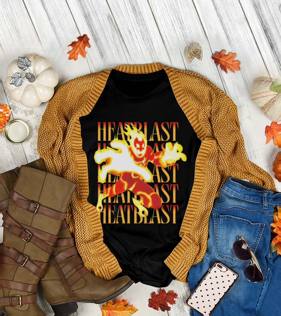 Ben 10 Heatblast Character Fiery Action Burst T-Shirt