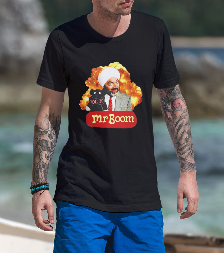 Mr Boom Meme Explosion Countdown Teddy T-Shirt