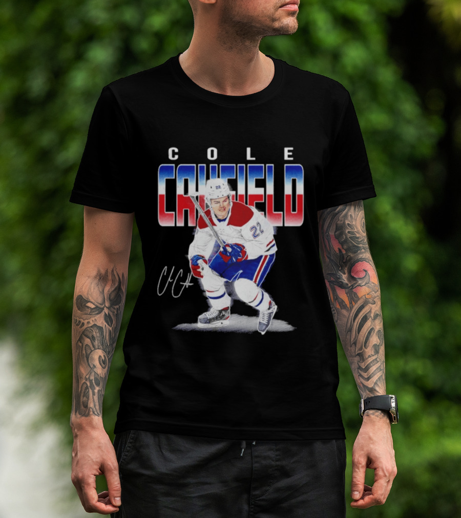 Cole Caufield Montreal Canadiens Number 22 Ice Hockey Player T-Shirt