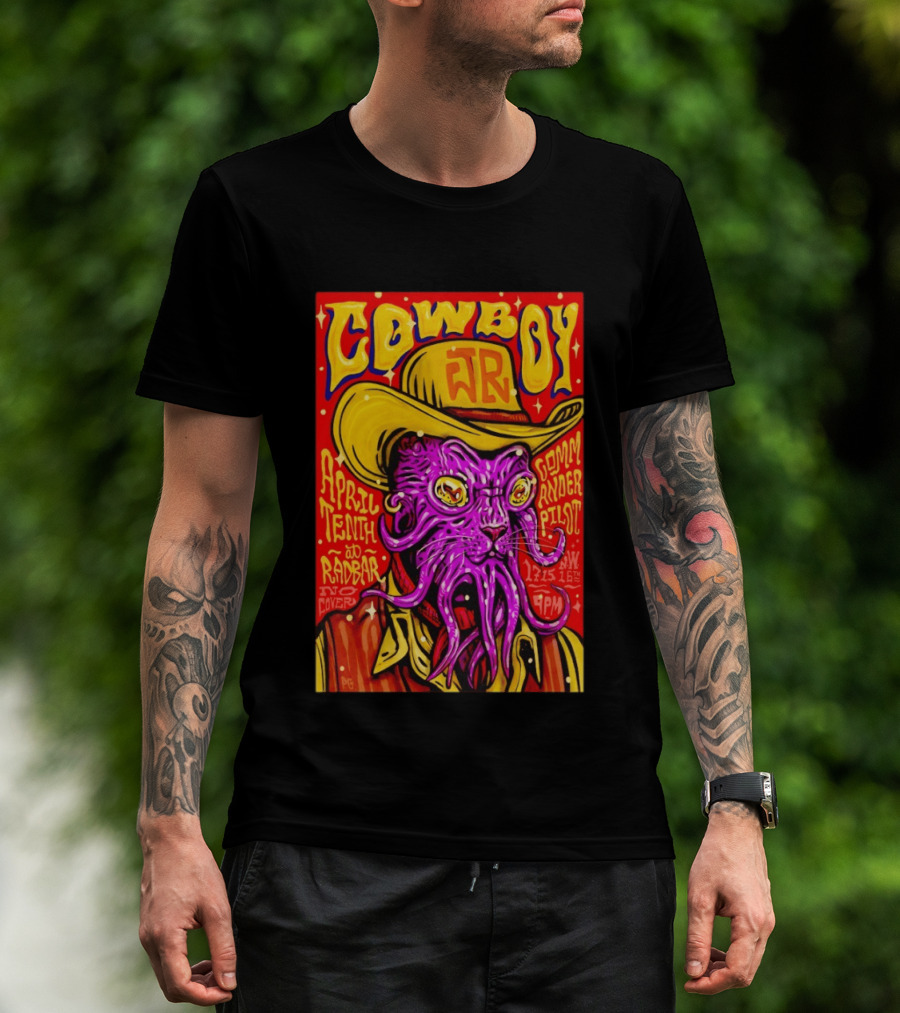 Cowboy Jr April Tenth Radar Commander Pilot Event 9PM No Cover T-Shirt