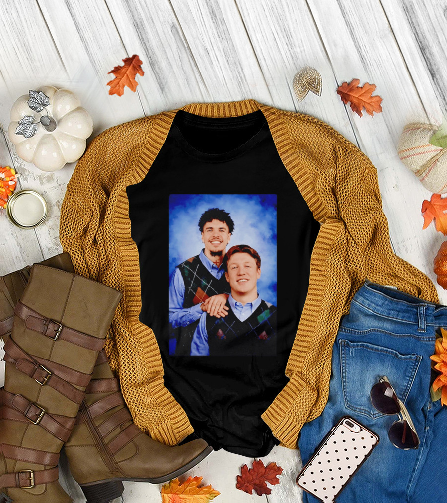 Jared Goff Amon Ra St Brown Step Brothers Detroit Lions T-Shirt