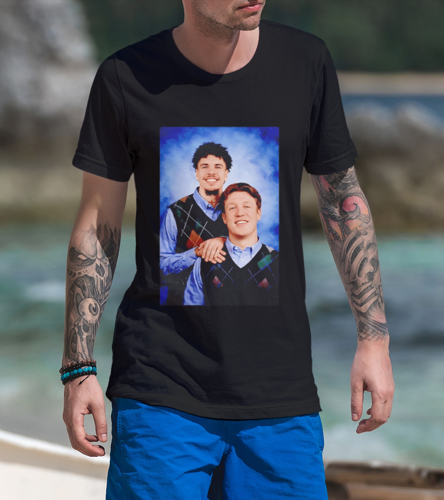 Jared Goff Amon Ra St Brown Step Brothers Detroit Lions T-Shirt