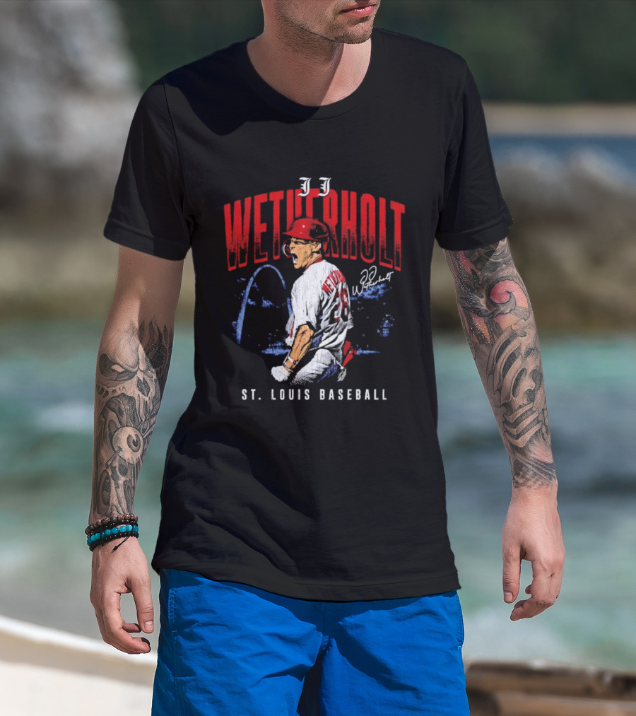 JJ Wetherholt St Louis Baseball Arch 32 T-Shirt
