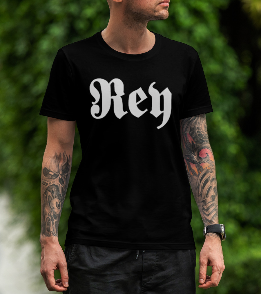 Rey Mysterio Hey Gothic Font T-Shirt