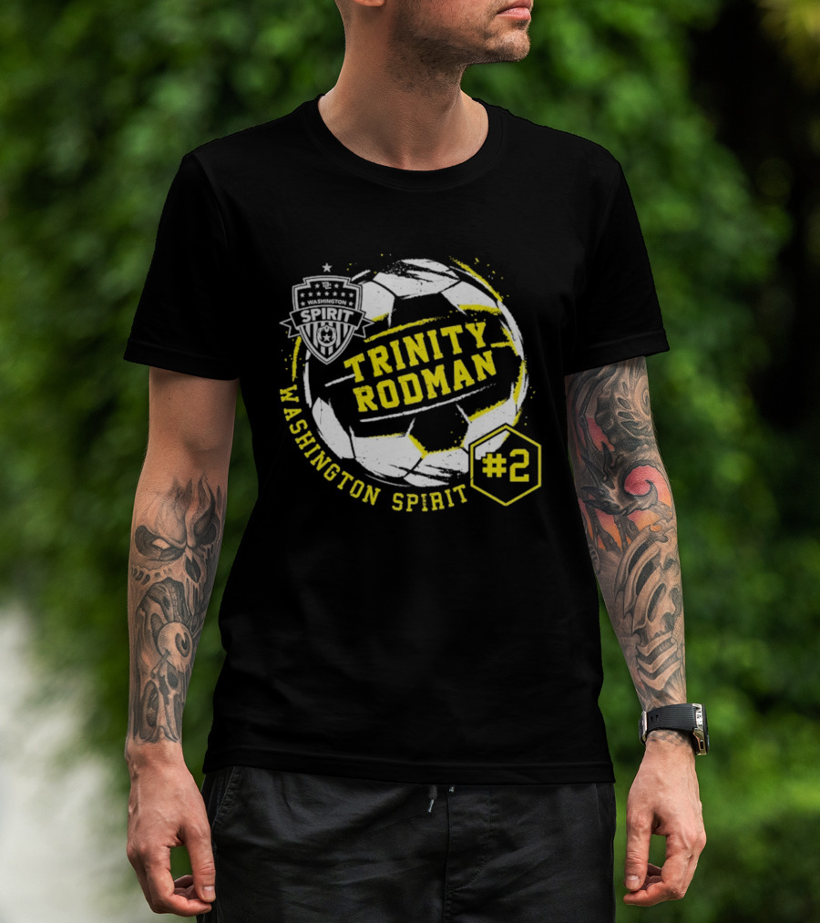 Trinity Rodman Washington Spirit Soccer Ball #2 T-Shirt