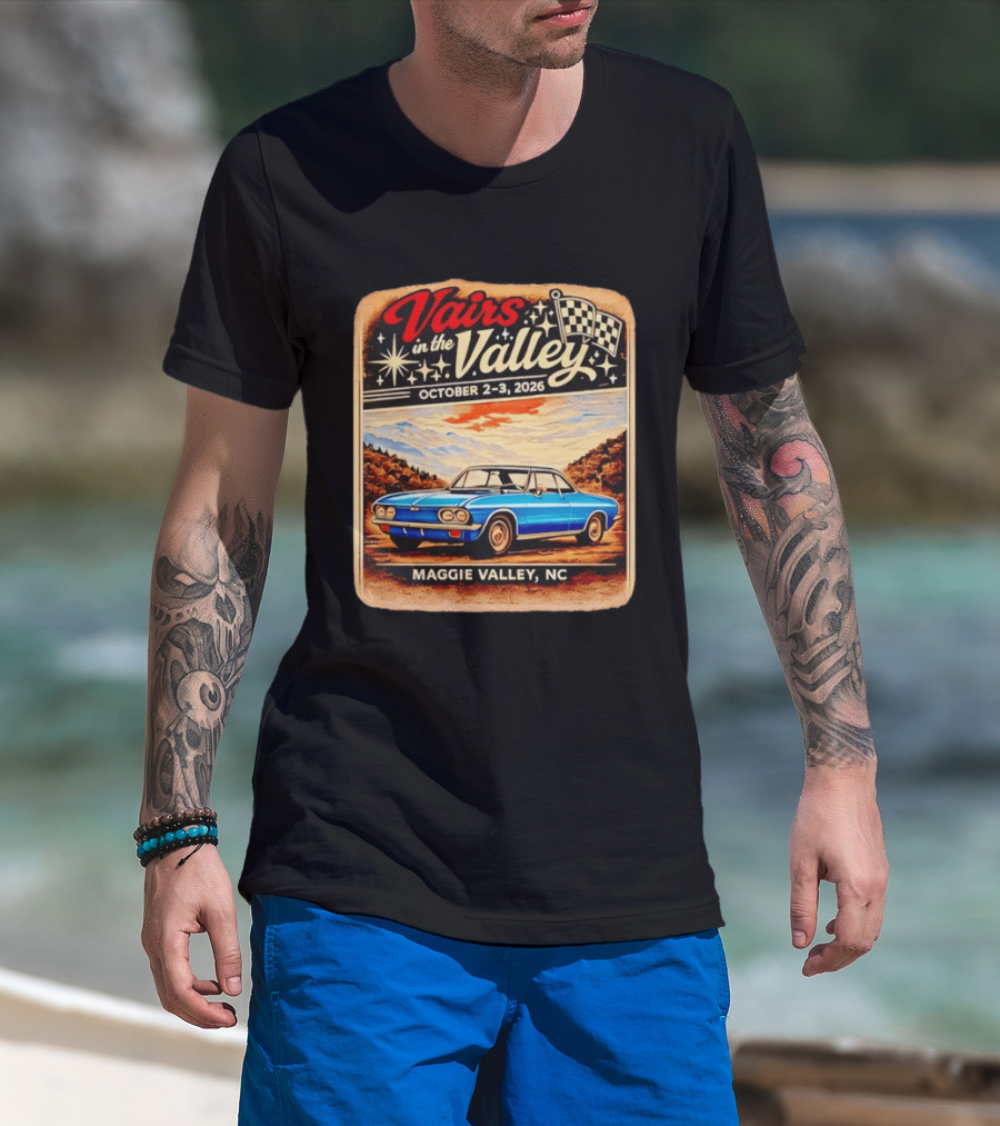 Vairs In The Valley October 2 3 2026 Maggie Valley NC Classic Car Event T-Shirt