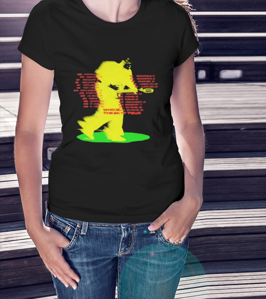 Who Is The Sky Tour With Astronaut Silhouette And Tour Dates T-Shirt
