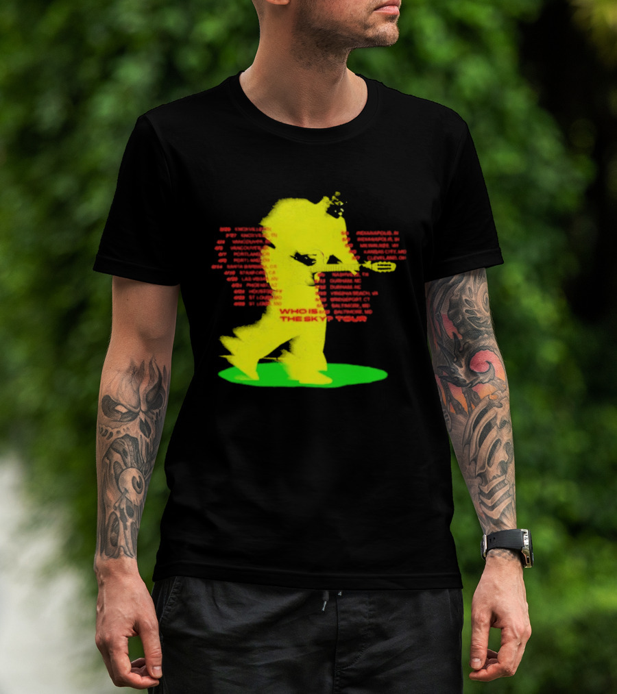 Who Is The Sky Tour With Astronaut Silhouette And Tour Dates T-Shirt