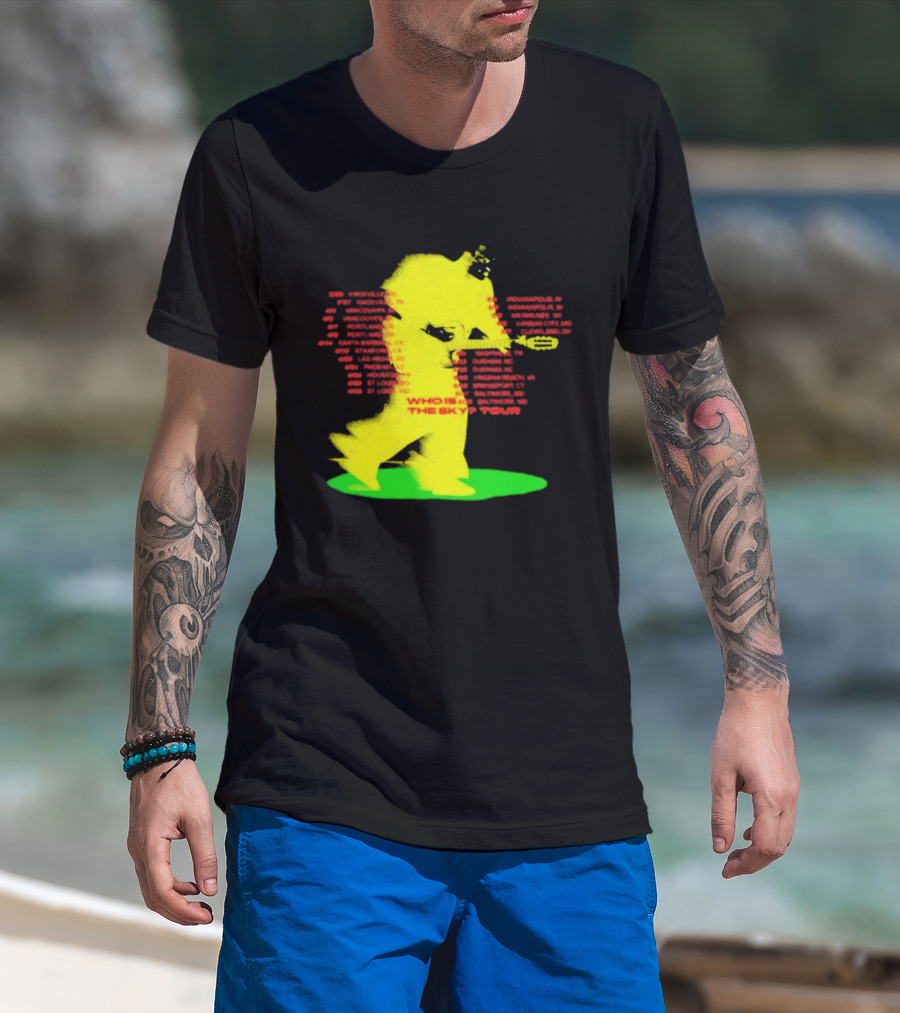 Who Is The Sky Tour With Astronaut Silhouette And Tour Dates T-Shirt